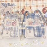 Cifeeo-back to school gifts Multi-pocket Design Women Backpack Teenage Girls School Bags Green Soft Nylon Campus Student Book Bags for School Teen