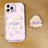 Cifeeo-gifts Kawaii Cartoon Big Ear Rabbit Phone Case