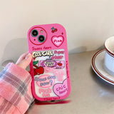 Cifeeo-gifts Pink Girl Love Graffiti Phone Case
