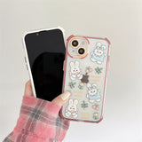 Cifeeo-gifts Cute Cartoon Bunny With Bow Phone Case