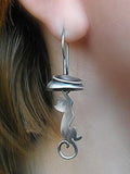 CIFEEO- 3D Vintage Cat Dangle Earrings Ethnic Everyday Jewelry Old QAG60