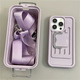 Cifeeo-gifts Macaron Color Storage Box Crossbody Phone Case