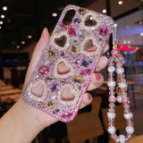 Cifeeo-gifts Rhinestone Heart Phone Case