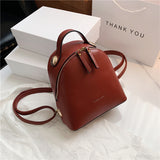 Cifeeo-back to school gifts Small Schoolbag Women's Backpack 2020 Luxury Brand Designed Solid Female Rucksack Back Shoulder Bag Mochila Bags Wholesale