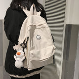 Cifeeo-back to school gifts Female Simple Couple Backpack Men Women School Backpacks for Teens Harajuku Girls 14inch Laptop School Bags Korean Bookbag 2020