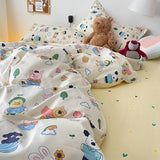Cifeeo-Pink Leopard Print Bedding Set Boys Girls Twin Queen Duvet Cover Flat Sheet Pillowcase Bed Linens Kids Adult Fashion Home Use