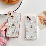 Cifeeo-gifts Cute Cartoon Bunny With Bow Phone Case
