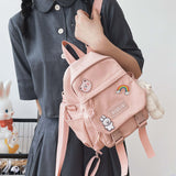 Cifeeo-back to school gifts Multi-purpose Trendy Small Backpack Women Ins Tooling Cute School Bag for Teenage Girls Korean Japanese Harajuku Women's Bookbag