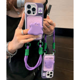 Cifeeo-gifts Purple Monster Bracket Phone Case