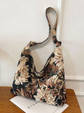 CIFEEO - Large Floral Pattern Shoulder Bag  - Women Shoulder Bags