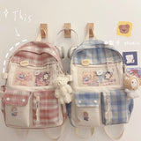 Cifeeo-back to school gifts Multi-pocket Design Women Backpack Teenage Girls School Bags Green Soft Nylon Campus Student Book Bags for School Teen