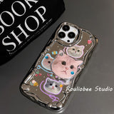 Cifeeo-gifts Kawaii Kitten Mirror Phone Case