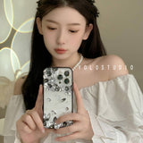 Cifeeo-gifts Black and White Transparent Phone Case