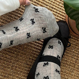 Cifeeo-Floral Socks Feminina Ruffles Autumn Womans Ankle Socks Korean Style Kawaii Harajuku Cute Stockings Thin Japanese Tights 2024