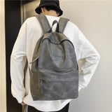 Cifeeo-back to school gifts Soft Leather Backpacks Girl Designer Back Pack Laptop Bag Large Capacity Travel Bag NewWhite PU High Quality Women Man Backpack