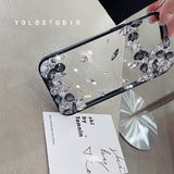 Cifeeo-gifts Black and White Transparent Phone Case