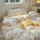 Cifeeo-Washed Cotton Bedding sets Duvet Cover bedsheets set with Pillowscase Bedding Linens Set for Queen/King edredones de cama