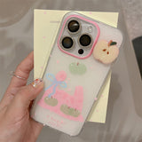 Cifeeo-gifts Pink Cloth Bag 3D Apple Phone Case