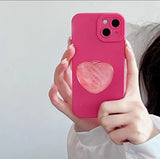 Cifeeo-gifts Heart Shaped Crystal Phone Holder