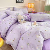 Cifeeo-2025 Spring Bedding Set Cute Dog Bedding Set New Arrival Blue Twin Queen Duvet Cover Flat Sheet Pillowcase No Filler Girl Boys Hotel Home Bed Linens