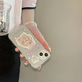 Cifeeo-gifts Cute Glitter Rabbit Doll Phone Case