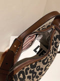 CIFEEO - Leopard Graphic Baguette Bag  - Women Shoulder Bags