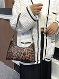 CIFEEO - Leopard Pattern Baguette Bag  - Women Shoulder Bags