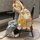 Cifeeo-back to school gifts Large Capacity Women Backpack 2021 New Mori College Couple School Backpacks Retro Simple 15.6inch School Bags for Teenage Girls