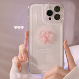 Cifeeo-gifts Clear Crystal Bow Phone Case