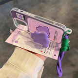 Cifeeo-gifts Purple Monster Bracket Phone Case