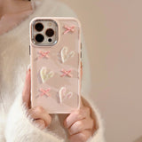 Cifeeo-gifts Pink Love Bow Phone Case