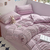Cifeeo-Raspberry Red Bedding Comforter sets Duvet Cover bedsheets set pillowcases Bedding Linens Set Queen/King Bed edredones de cama