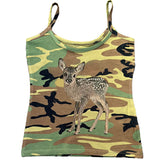 Cifeeo-Vintage Cute deer pattern print streetwear casual hip-hop punk rock women's sleeveless camisole summer Y2K vintage eom girls slim shorts