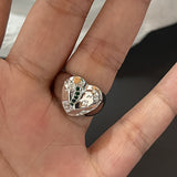 Cifeeo-Vintage Jewelry Y2K Style Y2K Crystal Rings Kpop Heart Adjustable Ring Irregular Geometry Punk Vintage Rings Set for Women Girls New Fashion Jewelry