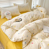 Cifeeo-2025 Spring Bedding Set Cute Dog Bedding Set New Arrival Blue Twin Queen Duvet Cover Flat Sheet Pillowcase No Filler Girl Boys Hotel Home Bed Linens