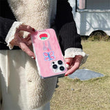 Cifeeo-gifts Girly Pink Tomato Butterfly Phone Case