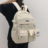 Cifeeo-back to school gifts Backpack male trend simple travel bag computer backpack female leisure high school students junior high school schoolbag male
