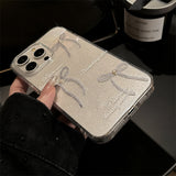 Cifeeo-gifts Pearl Bow Transparent Phone Case