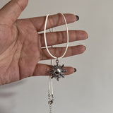 Cifeeo-Vintage Jewelry Y2K Style 90s Vintage Pearl Sun Star Pendant Choker Necklace For Women's Wedding Party Gothic Y2k Jewelry