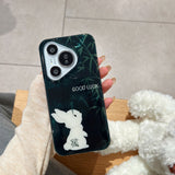 Cifeeo-gifts Bamboo Forest Rabbit Plush Rabbit Tail Phone Case