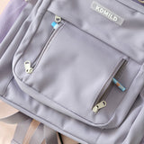 Cifeeo-back to school gifts Simple Cute Women Large Capacity Backpack Korean High Quality Schoolbag for Teenage Girls Harajuku Lady 15.6 Inch Laptop Daypack