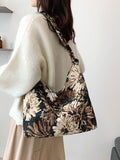 CIFEEO - Large Floral Pattern Shoulder Bag  - Women Shoulder Bags