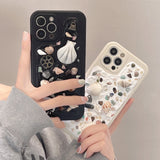 Cifeeo-gifts Cream Glue Shells Phone Case