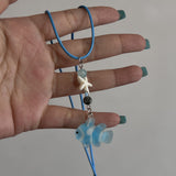 Cifeeo-Vintage Jewelry Y2K Style Boho Kpop Colorful Sugar Star Tassel Pendant Choker Necklace for Women Sweet Love Heart Chain Aesthetic Y2K Jewelry Accessories