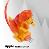 Cifeeo-gifts Moving Puppy Mobile Phone Data Cable