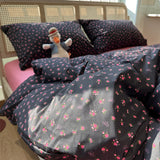 Cifeeo-2025 Spring Bedding Set Floral Duvet Cover Set 2025 New Spring Twin Queen Size Girls Boys Flat Sheet Pillowcase No Filler Fashion Home Hotel Bed Linens