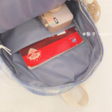 Cifeeo-back to school gifts Multi-pocket Design Women Backpack Teenage Girls School Bags Green Soft Nylon Campus Student Book Bags for School Teen