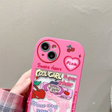 Cifeeo-gifts Pink Girl Love Graffiti Phone Case