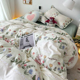 Cifeeo-Pink Leopard Print Bedding Set Boys Girls Twin Queen Duvet Cover Flat Sheet Pillowcase Bed Linens Kids Adult Fashion Home Use