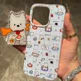 Cifeeo-gifts Blue Plaid Westie Puppy Phone Case